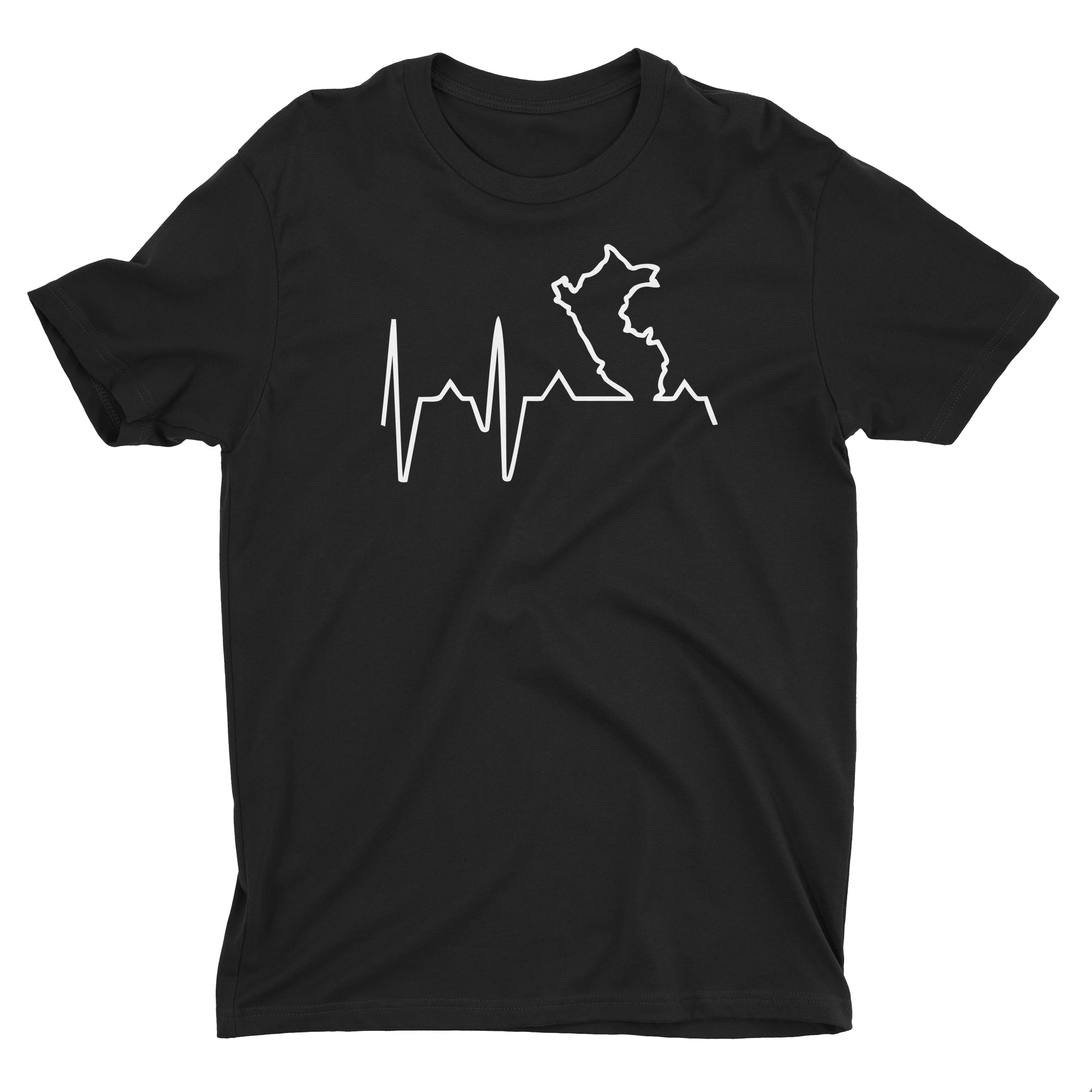 Peru Heartbeat T-Shirt for Men - PeruCoUSA